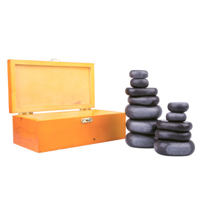 Kamienie bazaltowe z lawy wulkanicznej inSPORTline Basalt Stone - 12 szt.
