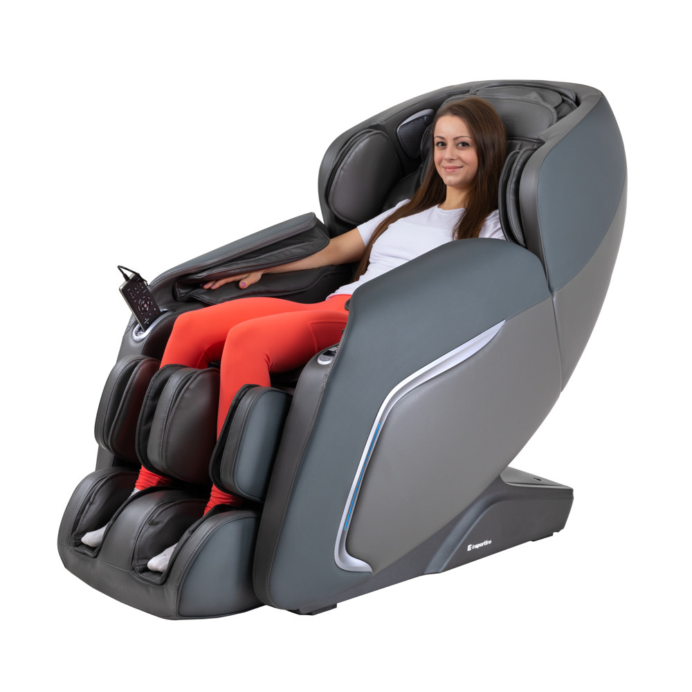 Fotel do relaksu inSPORTline Carlita ∙ masaż mechaniczny + powietrzny ∙ ogrzewanie podczerwienią ∙ sterowanie głosowe ∙ Bluetoot