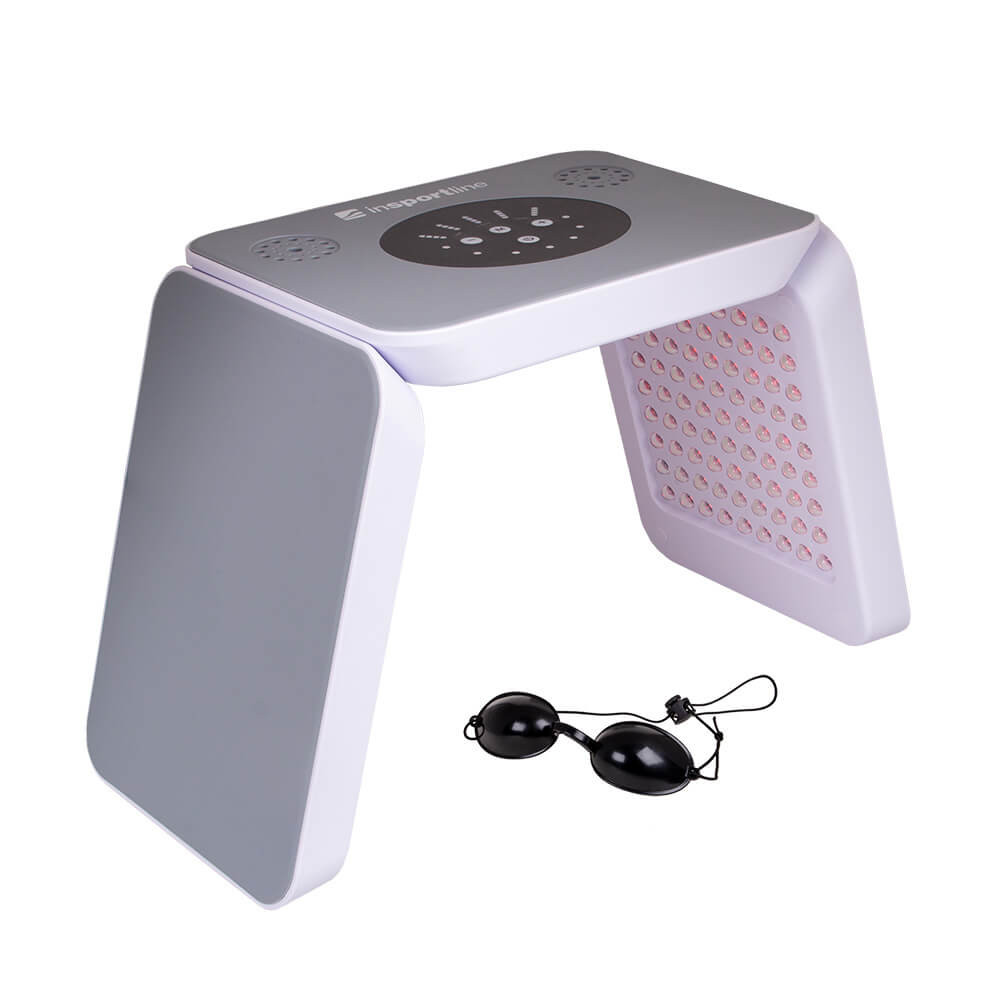 Lampa LED do twarzy inSPORTline Coladome 600 ∙ 225 diod ∙ 4 poziomy mocy ∙ termoterapia LED ∙ temperatura regulowana