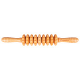 Drewniany roller/wałek do masażu inSPORTline Marlee 300 ∙ uchwyty ergonomiczne ∙ terapia drewnem ∙ pokrowiec