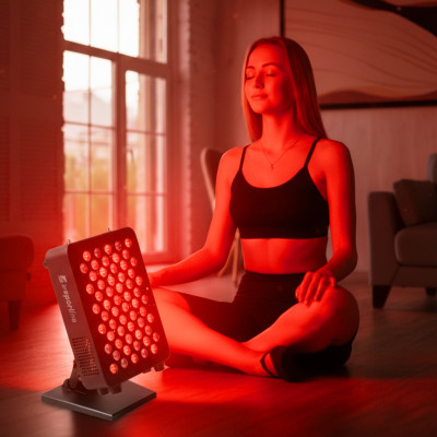 Panel LED do terapii światłem inSPORTline Katuni ∙ podczerwień RED + NIR ∙ 60 diod ∙ pilot + timer