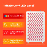 Panel LED do terapii światłem inSPORTline Katuni ∙ podczerwień RED + NIR ∙ 60 diod ∙ pilot + timer
