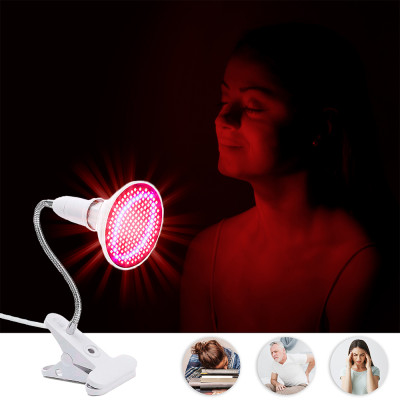 Lampa LED rozgrzewająca inSPORTline Vlora ∙ klips + elastyczne ramię ∙ 300 diod RED ∙ timer + pilot