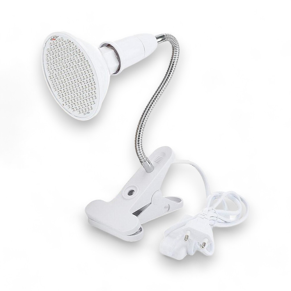Lampa LED rozgrzewająca inSPORTline Vlora ∙ klips + elastyczne ramię ∙ 300 diod RED ∙ timer + pilot