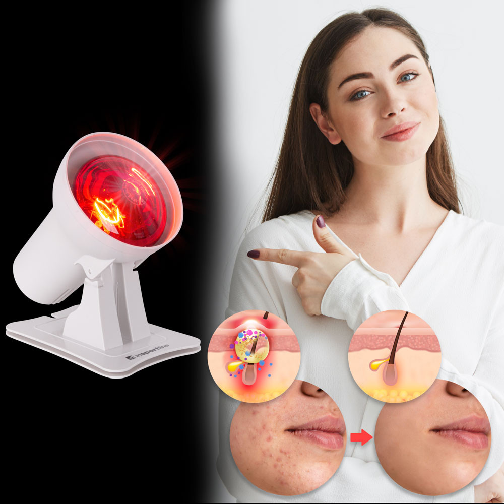 Lampa rozgrzewająca na podczerwień inSPORTline Xamila ∙ 150W ∙ Timer ∙ 4 poziomy regulacji