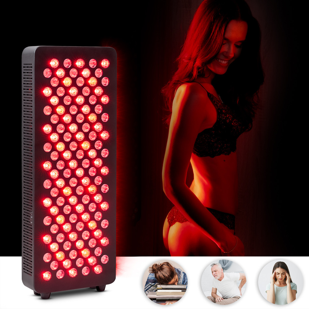 Panel LED do terapii światłem inSPORTline Flabor 120 LED ∙ czerwone + NIR ∙ montaż ścienny / stojący ∙ pilot