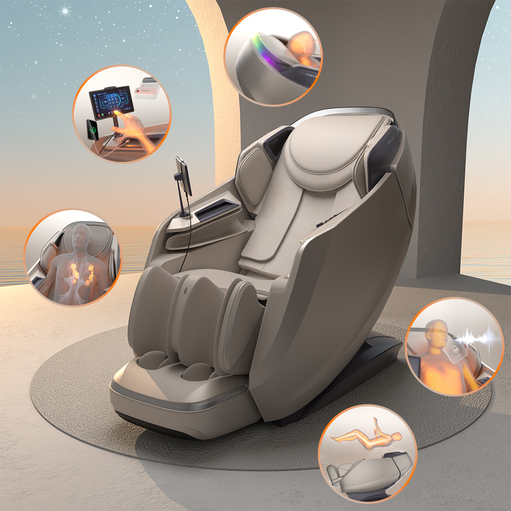 Fotel masujący inSPORTline Balsadena ∙ masaż 4D, powietrzny ∙ ogrzewanie ∙ Bluetooth ∙ Zero Gravity ∙ Zero Space