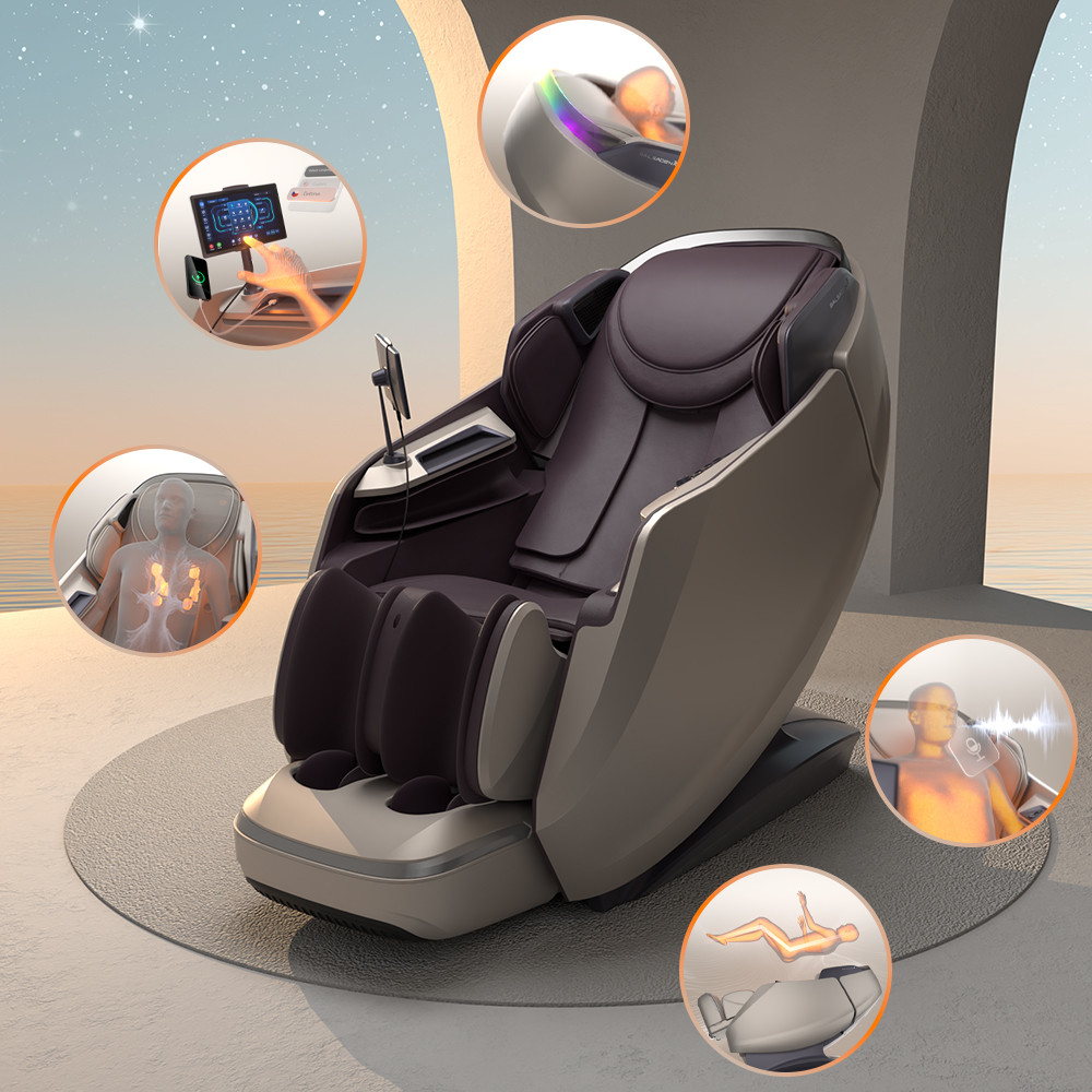 Fotel masujący inSPORTline Balsadena ∙ masaż 4D, powietrzny ∙ ogrzewanie ∙ Bluetooth ∙ Zero Gravity ∙ Zero Space