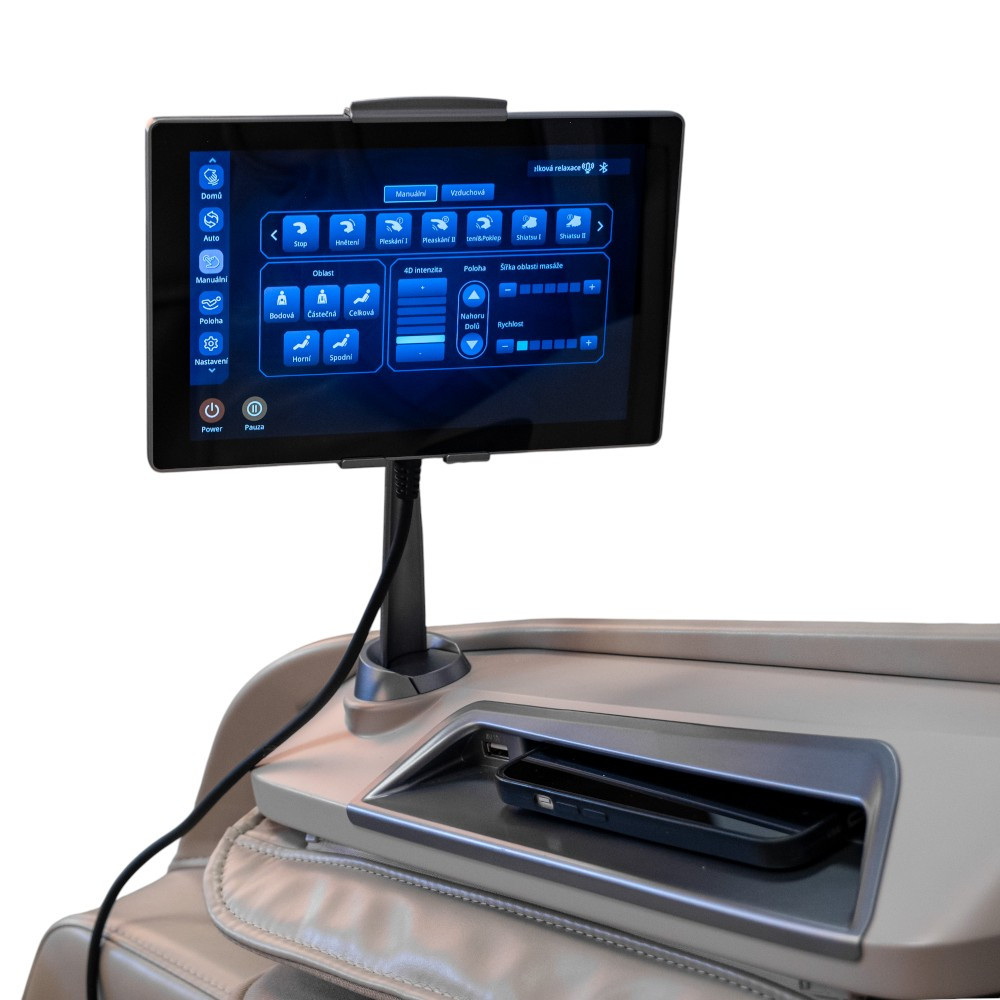Fotel masujący inSPORTline Balsadena ∙ masaż 4D, powietrzny ∙ ogrzewanie ∙ Bluetooth ∙ Zero Gravity ∙ Zero Space