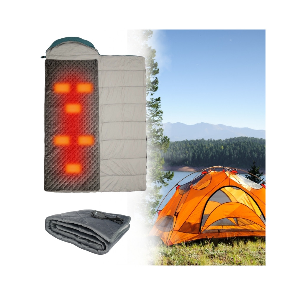 Mata grzewcza / podkład grzejacy inSPORTline Foseto 170×72 cm ∙ 6 elementów grzewczych ∙ timer ∙ zasilanie USB