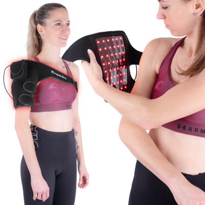Opaska na ramię z podczerwienią inSPORTline Infracor Shoulder ∙ orteza barkowa ∙ 48 diod LED ∙ 4 poziomy intensywności ∙ timer 3