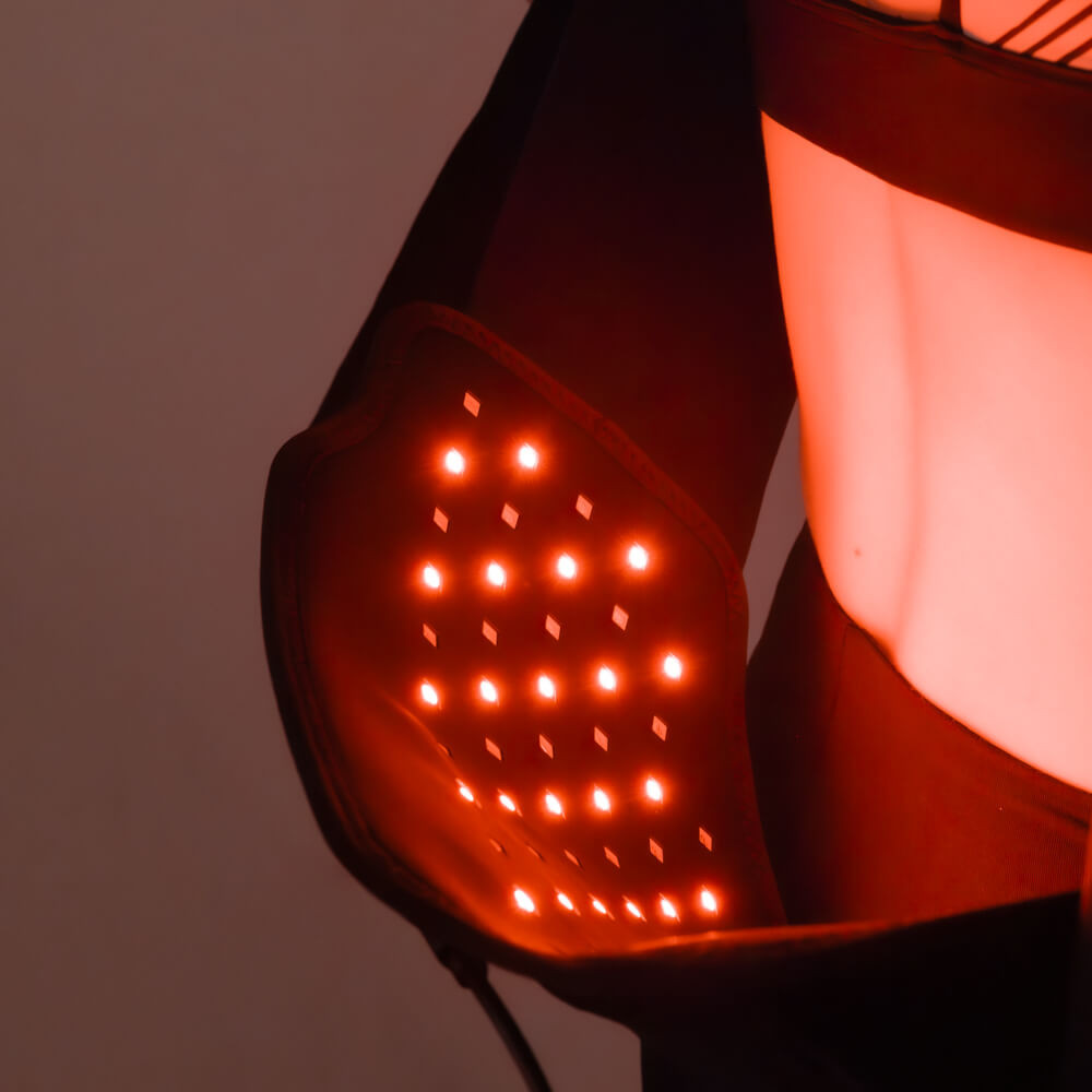 Pas lędźwiowy ze światłem podczerwonym inSPORTline Ilyros ∙ 80 diod led ∙ światło czerwone i NIR ∙ 3 poziomy ∙ bezprzewodowy