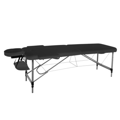 Stół do masażu inSPORTline Morrani ∙ 2-częściowy aluminiowy ∙ nośność 250 kg ∙ waga 15 kg ∙ regulowana wysokość ∙ torba transpor