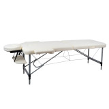 Stół do masażu inSPORTline Morrani ∙ 2-częściowy aluminiowy ∙ nośność 250 kg ∙ waga 15 kg ∙ regulowana wysokość ∙ torba transpor