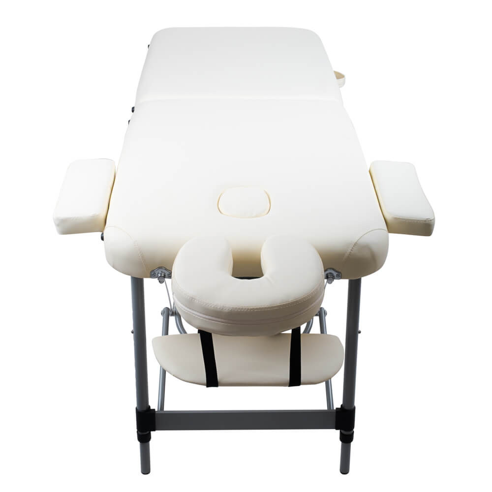 Stół do masażu inSPORTline Morrani ∙ 2-częściowy aluminiowy ∙ nośność 250 kg ∙ waga 15 kg ∙ regulowana wysokość ∙ torba transpor
