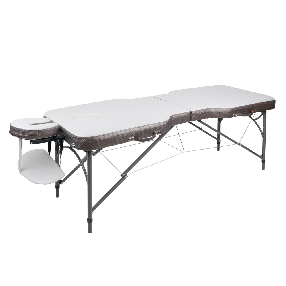 Stół do masażu inSPORTline Kiyora ∙ 2-częściowy ∙ nośność 250 kg ∙ waga 16 kg ∙ rama aluminiowa ∙ miękka pianka