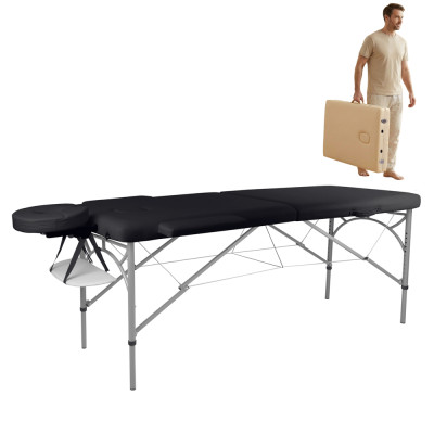 Profesjonalny stół do masażu inSPORTline Tamati ∙ konstrukcja aluminiowa ∙ nośność 250 kg ∙ składany i mobilny