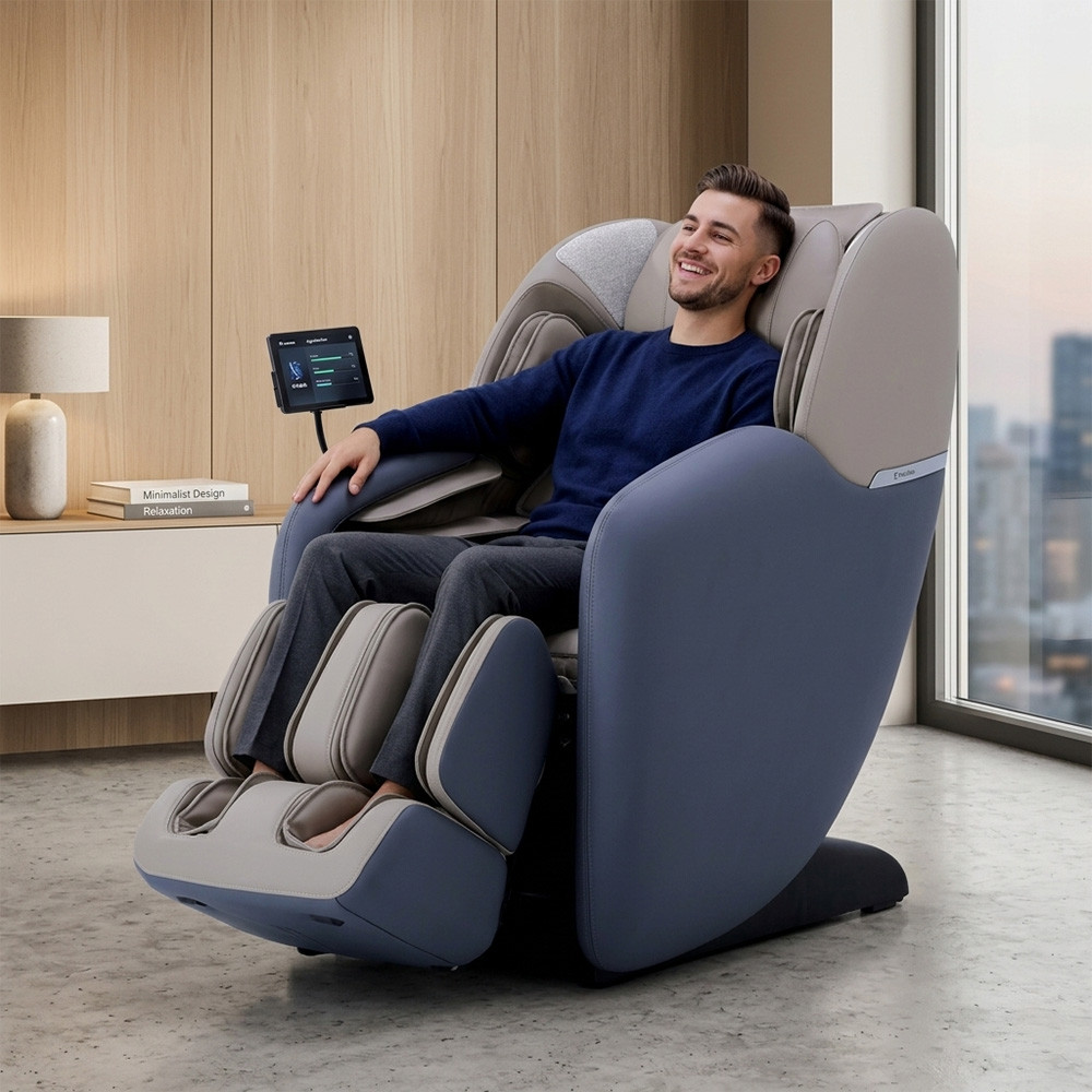 Fotel masujący inSPORTline Modenico ∙ mechanizm 2D ∙ 28 poduszek powietrznych ∙ podgrzewanie ∙ nośność 150 kg